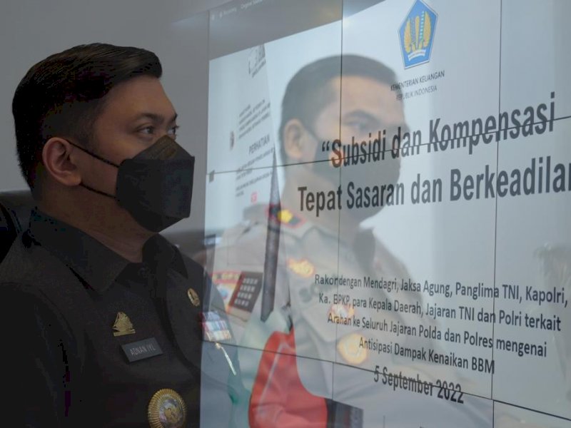 Bupati Gowa, Adnan Purichta Ichsan, usai rapat virtual dengan Kemendagri RI, Senin (5/9/2022).