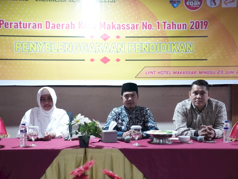 Ketua TP PKK Kota Makassar Indira Yusuf Ismail melakukan Sosialisasi Peraturan Daerah Nomor 1 Tahun 2019 Tentang Penyelenggaraan Pendidikan