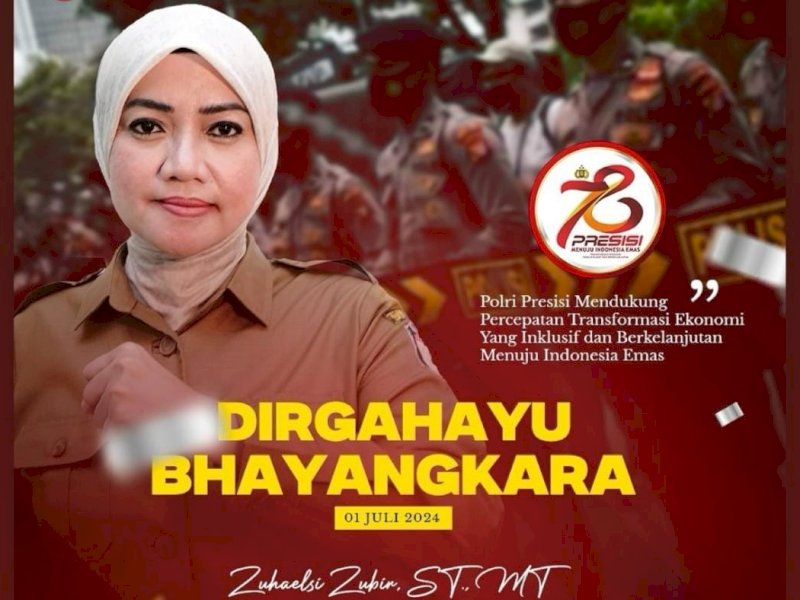 Kadis PU Makassar Ucapkan Selamat HUT Ke-78 Bhayangkara: Polri Makin Presisi