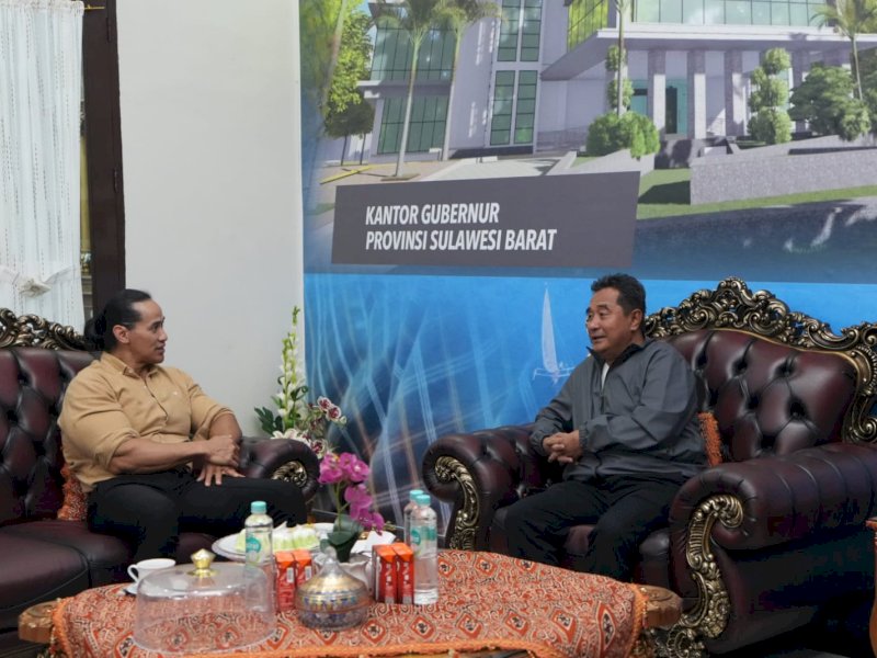 Adee Rai bertemu Pj Gubernur Sulbar Bahtiar Baharuddin. 