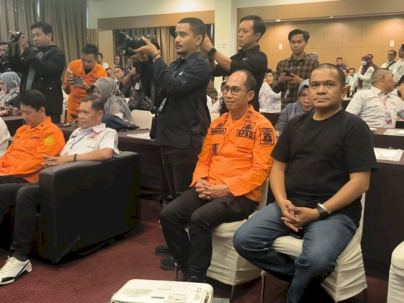 Kepala Pelaksana BPBD Kota Makassar Achmad Hendra Hakamuddin menghadiri Muskot PMI Makassar di Hotel Romedo. 