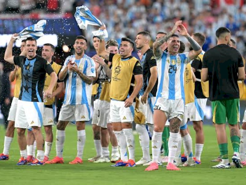 Argentina selangkah lagi menjuarai Copa America 2024.
