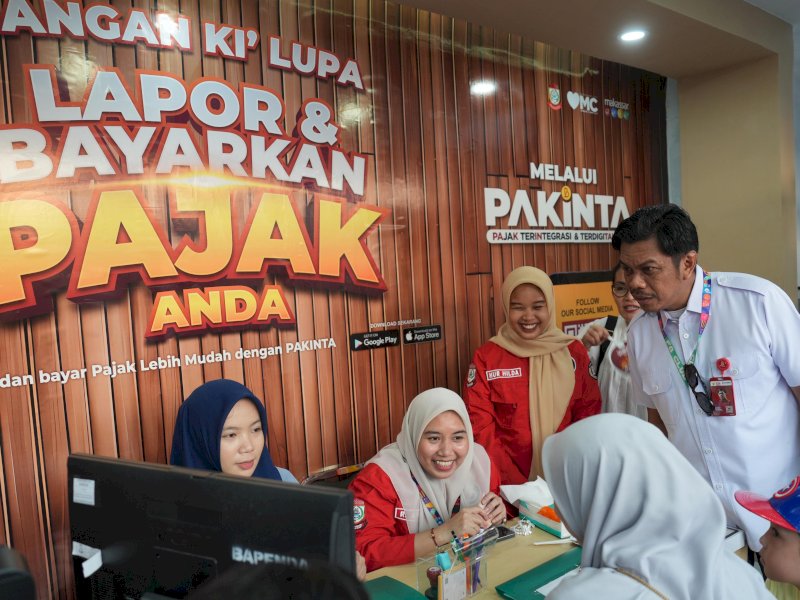 Stand Bapenda Makassar di even F8. 