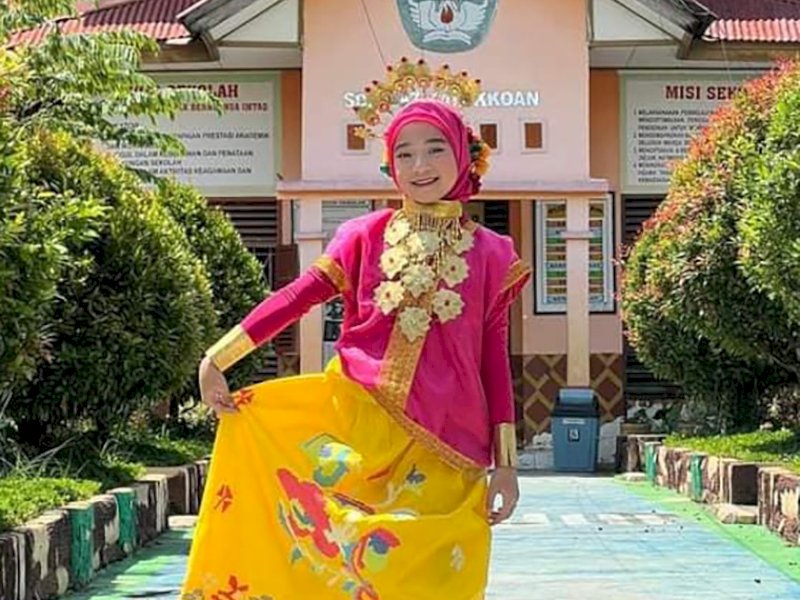 Waode Gadisya Mukhlis, siswa UPT SDN 097 Katokkoan Masamba