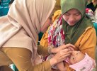Hari Pertama Pencanangan PIN Polio, Lutra Lampaui Target