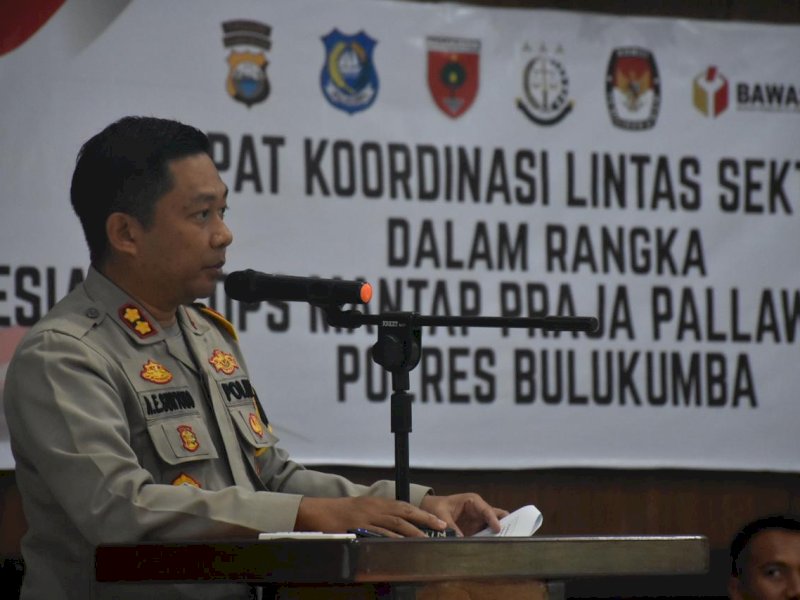 Rapat koordinasi lintas sektoral persiapan pengamanan Pilkada Bulukumba 