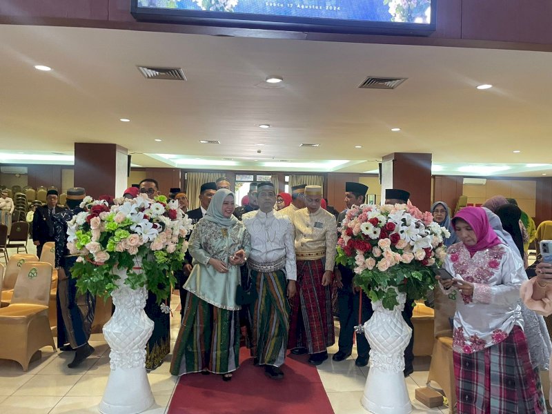 Rektor UIN Alauddin Makassar, Prof Hamdan Juhannis meluncurkan penggunaan Gedung Auditorium Kampus II sebagai gedung pernikahan.