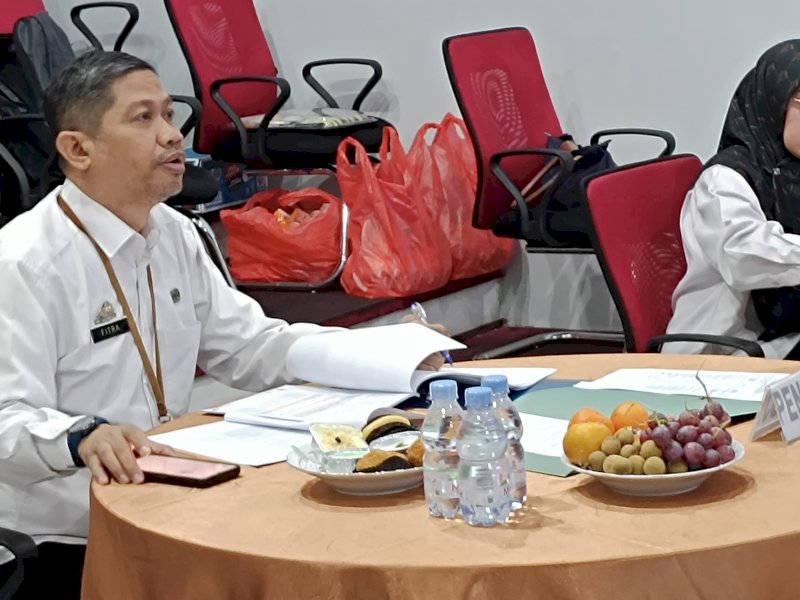 Kabid Humas Diskominfo-SP Sulsel, Fitra saat menjadi penguji seminar RAP, Rabu (07/08/2024). (Foto: IST)