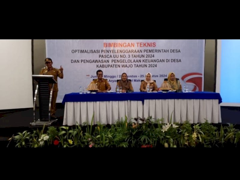 Bimtek kepala desa se-Kabupaten Wajo.