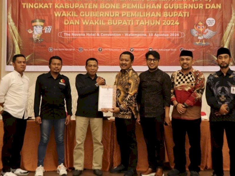 Penetapan DPS Kabupaten Bone, Sabtu (10/08/2024). (Foto: IST)