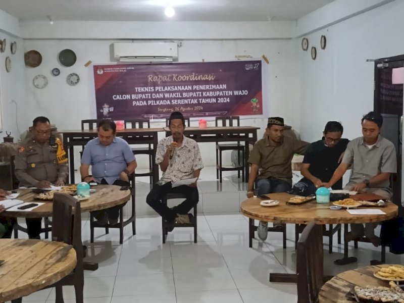 Rapat koordinasi membahas proses pendaftaran Cakada yang akan dimulai besok. (Foto: IST)