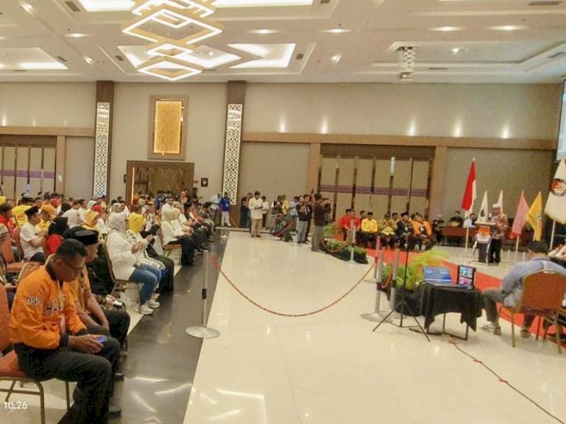 KPU Bone membuka pendaftaran bakal calon Bupati dan Wakil Bupati Bone, di Hotel Novena Watampone, jalan Ahmad Yani, Kota Watampone. (Foto: AA/PM)