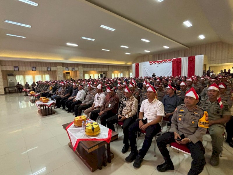 Rakor Forkopimda- Forkopimcam bahas penggunaan APK di Kabupaten Bone. (Foto: IST)