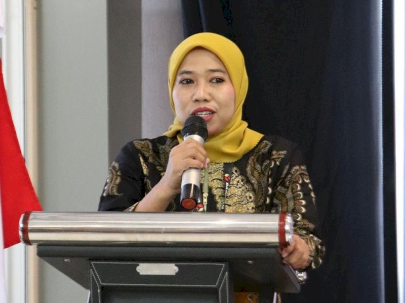 Koordiv SDM, Organisasi, dan Diklat Bawaslu Bone, Kamridah. (Foto: IST)