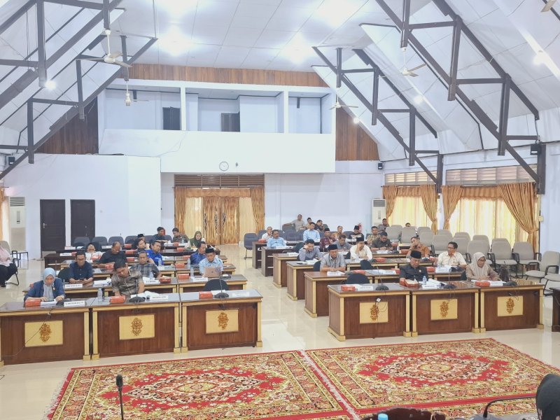 Rapat DPRD Kabupaten Wajo, membahas Tatib baru. (Foto)