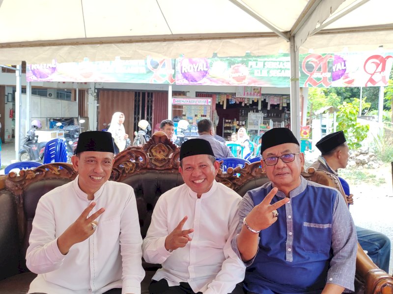 Cabup Amran Mahmud bersama politisi PKS Wajo. 