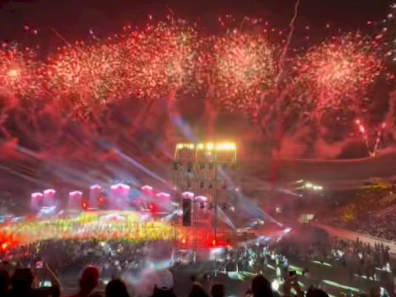 Malam puncak penutupan PON XXI Aceh-Sumut 2024 berlangsung di Stadion Utama Sport Center Sumut, Jumat (20/9/2024) malam. (Foto: INT)