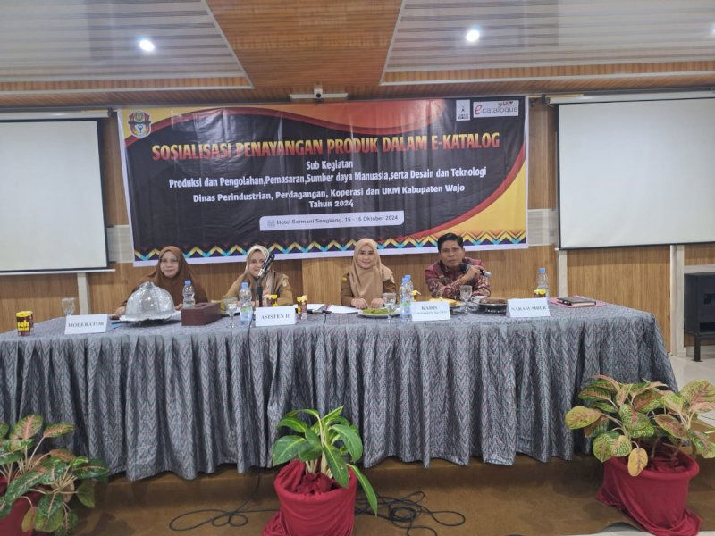 Pelatihan kompetensi bagi 35 pelaku UMKM di Wajo. 