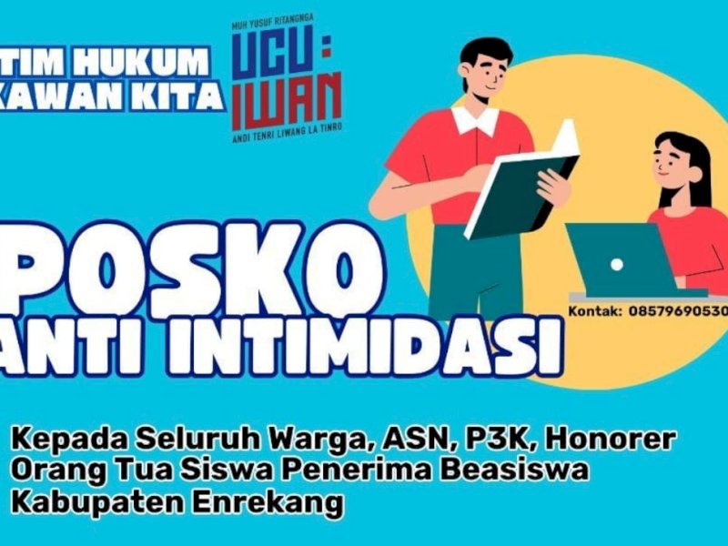 Posko Anti Intimidasi saat ini dioperasikan melalui via WhatsApp, dan akan resmi berposko 3 hari kedepan.