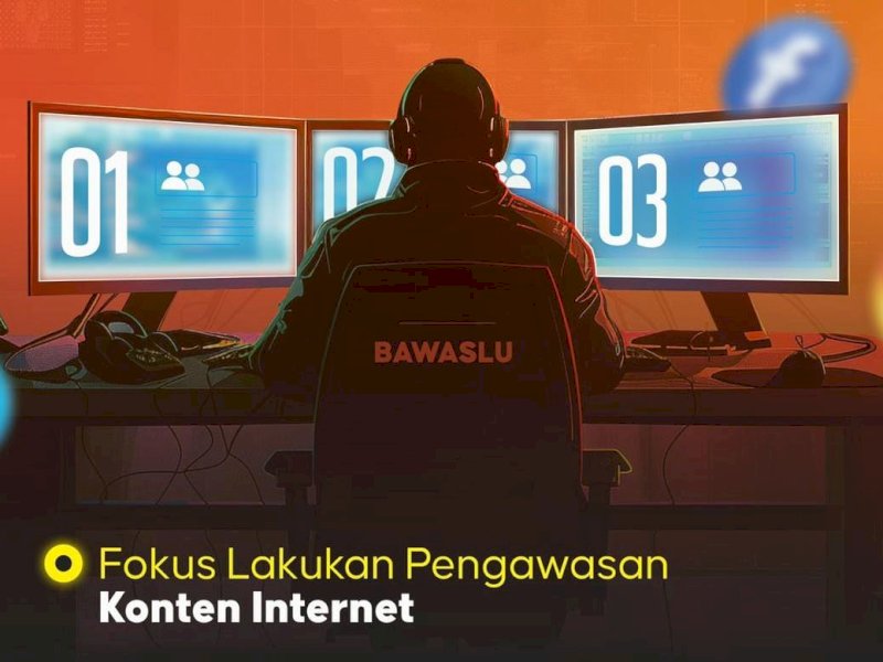 Tim Siber Bawaslu Kabupaten Bone, fokus pada pengawasan kampanye hitam di medsos. (Foto: IST)