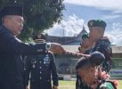 Hadiri Upacara HUT TNI ke-79, Ketua DPRD Wajo Ikut Penyiraman Prajurit