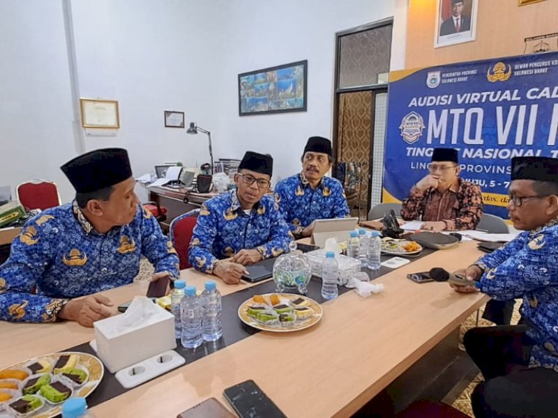Persiapan seleksi peserta MTQ Korpri di Sulbar. (Foto: IST)