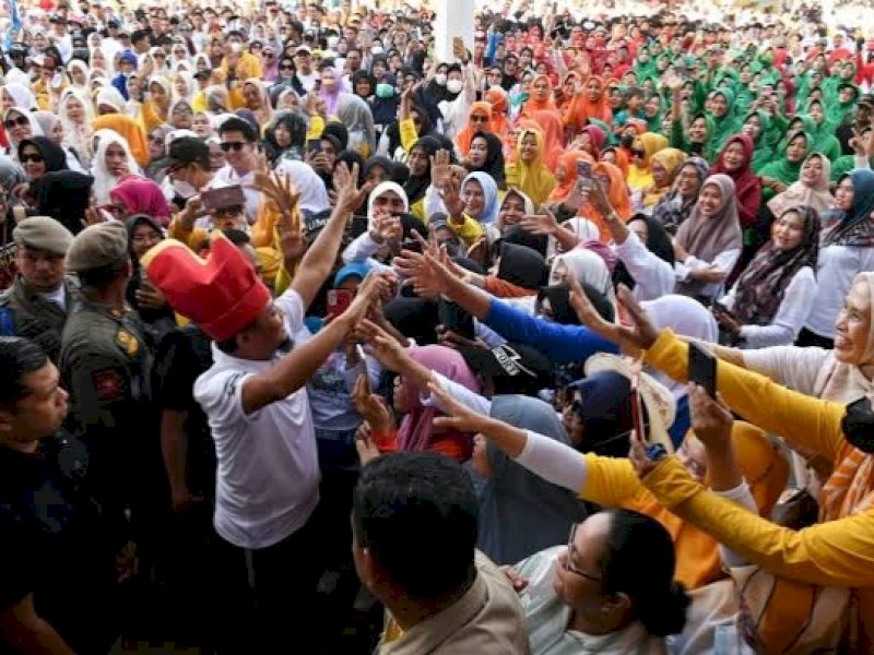 Andi Sudirman Sulaiman disambut masyarakat Jeneponto.