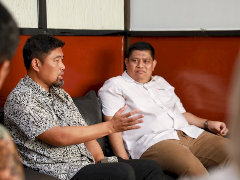 Pjs Walikota Makassar, Andi Arwin Azis saat mengunjungi Kantor KPU. (Foto: IST)