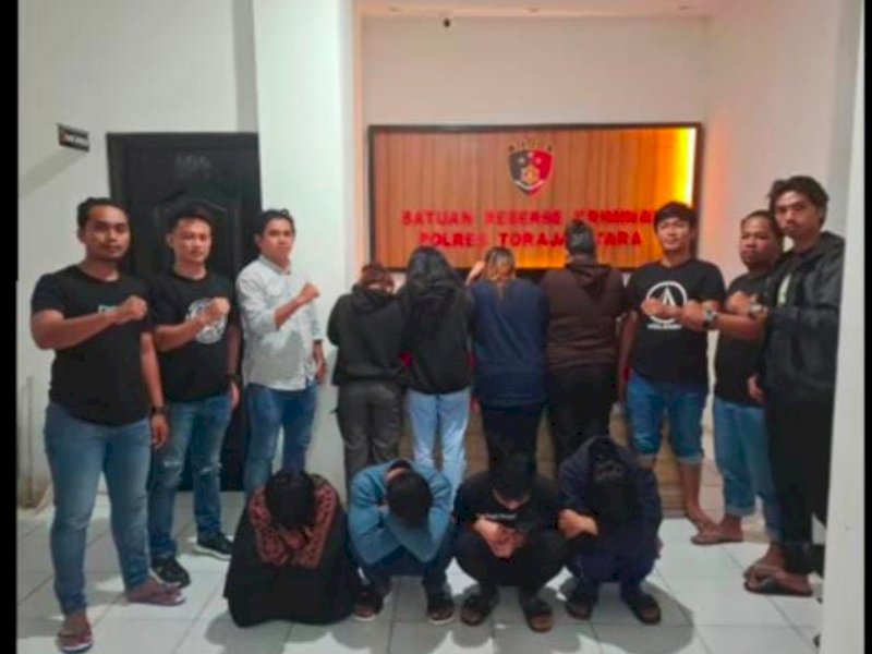 Polisi mengamankan empat mucikari dan 4 korban TPPO di Toraja Utara. 