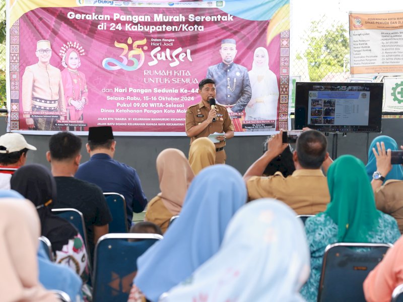 Pjs Walikota Makassar, Andi Arwin Azis membuka GPM Serentak. (Foto: IST)