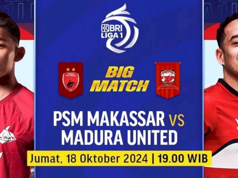PSM Makassar vs Madura United. (Foto: INT)