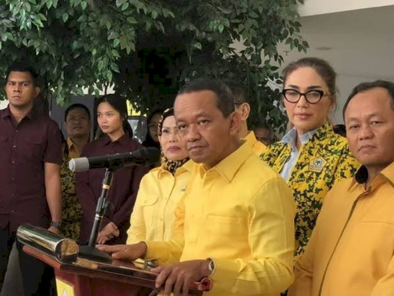 Ketua Umum Partai Golkar Bahlil Lahadalia mengumumkan susunan kepengurus DPP Partai Golkar. 