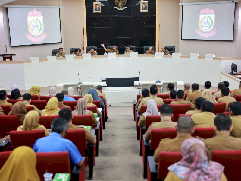 Rakor Persiapan HUT Kota Makassar. (Foto: IST)