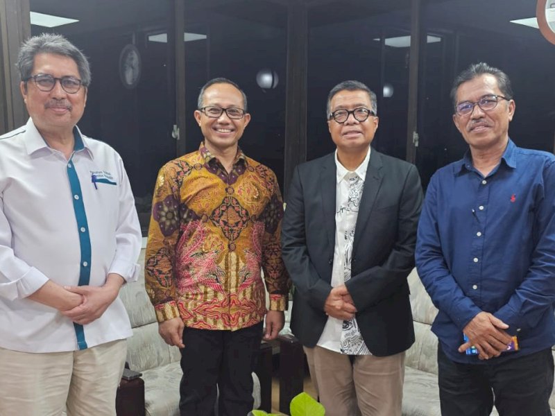 Sekretaris Provinsi (Sekprov) Sulbar, Muhammad Idris, bertemu dengan pihak Unhas. 