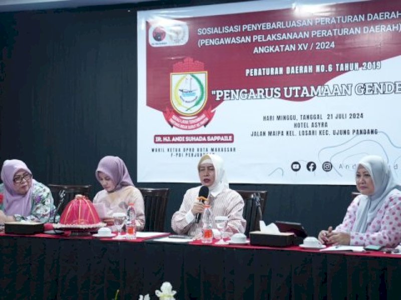 DPRD Makassar Sosialisasi Perda PUG, Indira Yusuf Bicara Kesetaraan