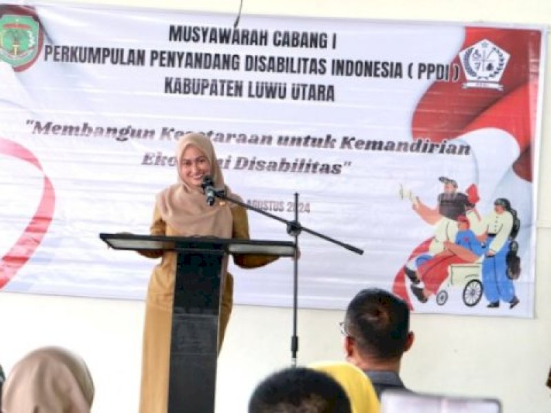 Perkumpulan Penyandang Disabilitas Luwu Utara Gelar Muscab Pertama, Ini Pesan Bupati Indah