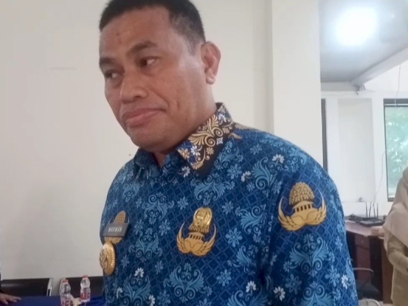 Pj Bupati Enrekang, Marwan Mansyur saat memberikan keterangan kepada awak media. (Foto: IST)