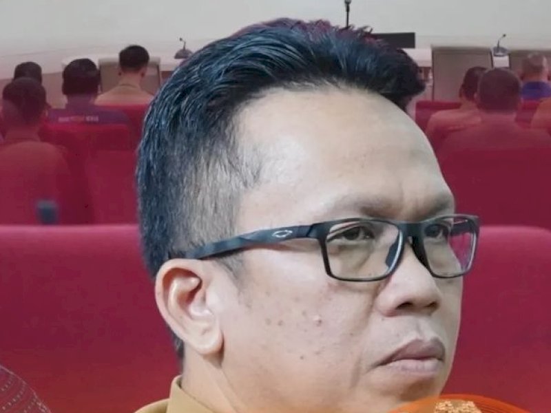 Camat Rappocini, M Aminuddin saat mengikuti Rakor. (Foto: MDS)