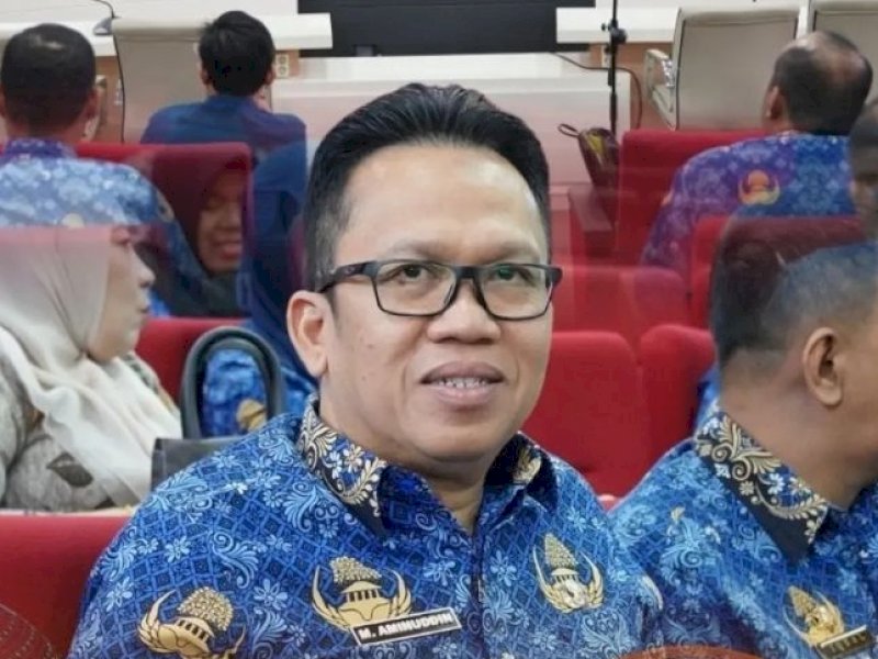 Camat Rappocini, M Aminuddin mengikuti Rakor progres kinerja APBD Kota Makassar. (Foto: IST)