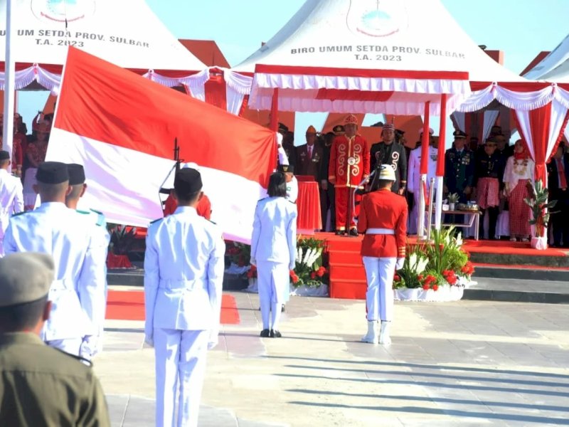 Upacara HUT RI ke-79 di Sulbar. (Foto: IST)
