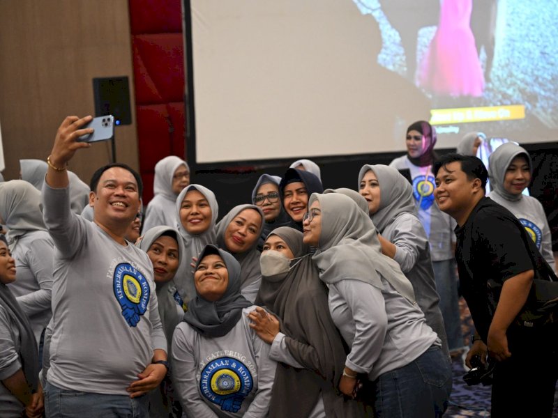 TP PKK kota Makassar menggelar acara Family Gathering, di Hotel Gammara. 