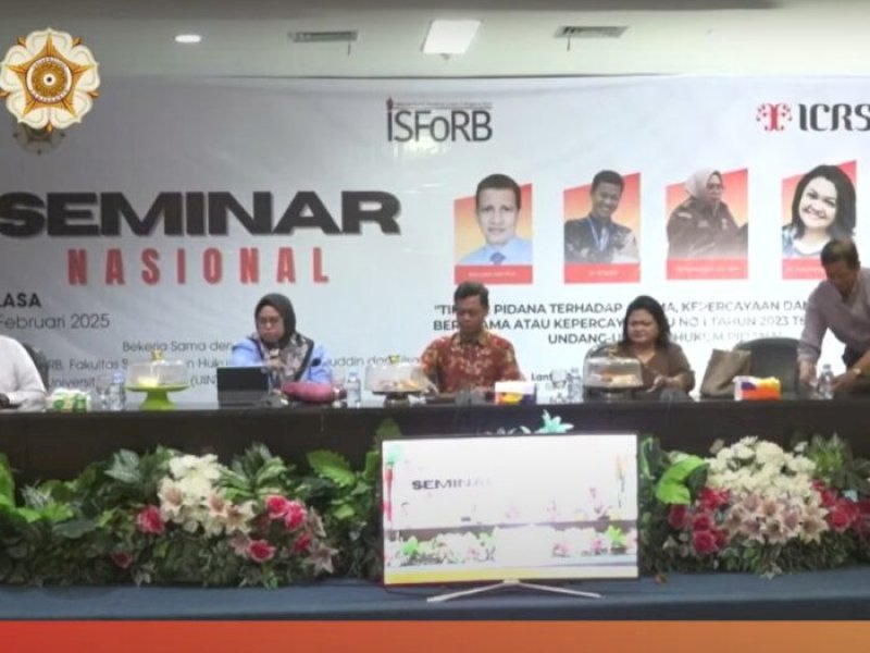 Seminar Nasional di Ruang Rapat Senat Rektorat UIN, Selasa, 4 Februari 2025.