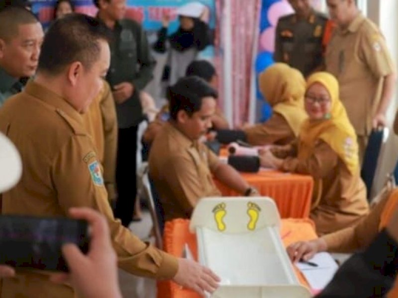 Pj Bupati Wajo Andi Bataralifu meresmikan gedung baru Puskesmas Tempe. 