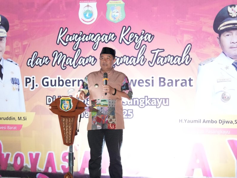 Pj Gubernur Sulawesi Barat Bahtiar Baharuddi bersilaturrahmi ke Kabupaten Pasangkayu. 
