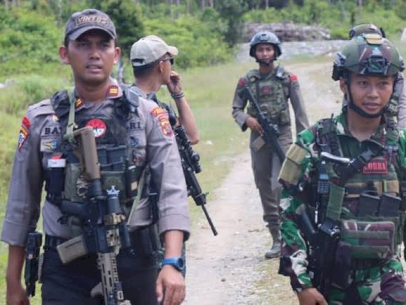 Satgas Damai Cartenz. 