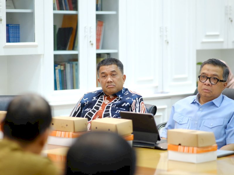 Tim Transisi Mulia bertemu dengan Pj Sekda Makassar Irwan Adnan. 