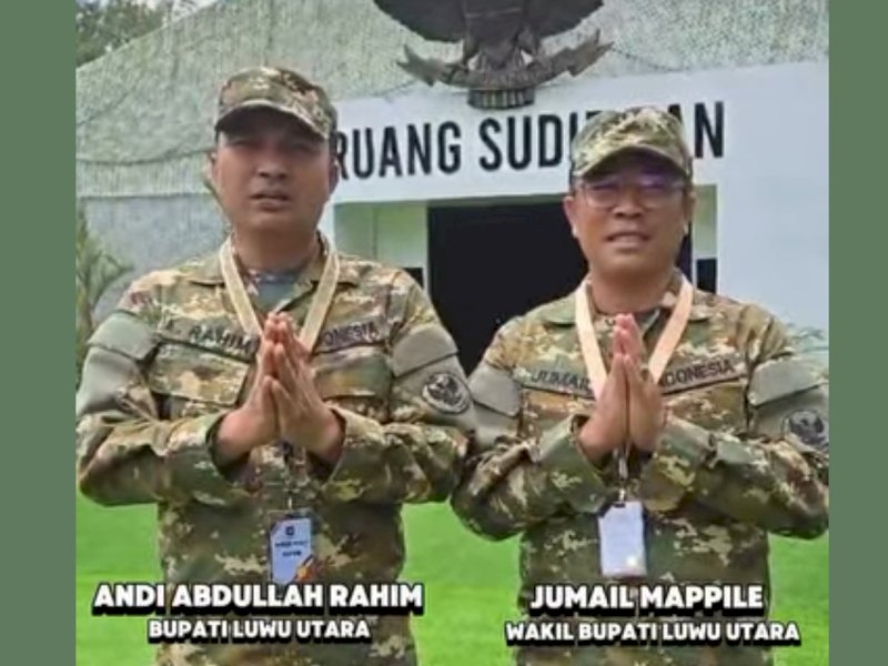 Bupati Luwu Utara, Andi Abdullah Rahim, dan Wakil Bupati Jumail Mappile. 