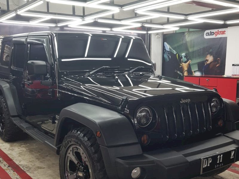 Randis Jeep Rubicon  yang diduga belum dikembalikan mantan Bupati Torut Yohanis Bassang. 