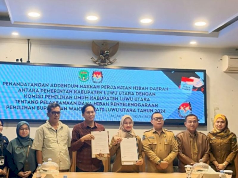 Pemkab Lutra Beri Tambahan Anggaran Pilkada ke KPU Rp922 Juta 