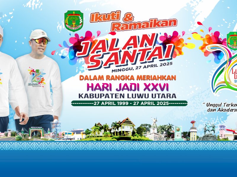 Jalan Santai Meriahkan HUT XXVI Luwu Utara Siap Digelar, Ini Rutenya